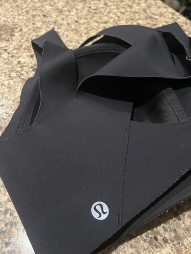 Lululemon Sports Bra Enlite Bra Front Zip 34DD, Black, High Support Running - Picture 3 of 4