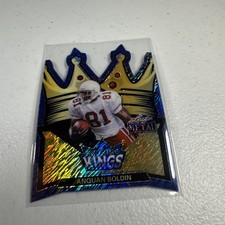 2026 Leaf Metal Football ANQUAN BOLDIN Blue Shimmer 1/1 Cardinals Die Cut
