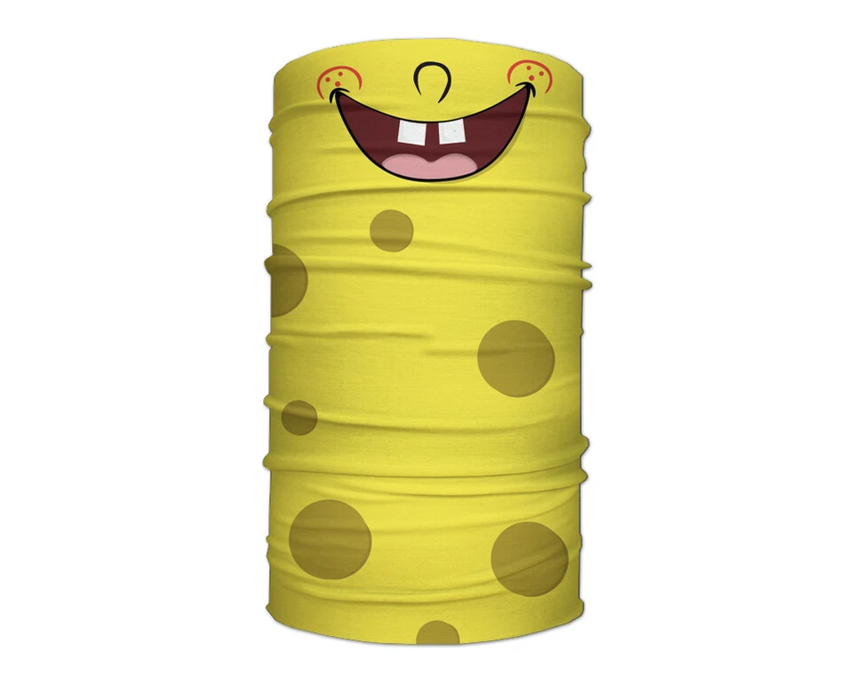 Waschbarer Stoff Gesichtsbezug Hals Gasse Druck Spongebob inspiriert Design EU Made - Bild 2 von 4