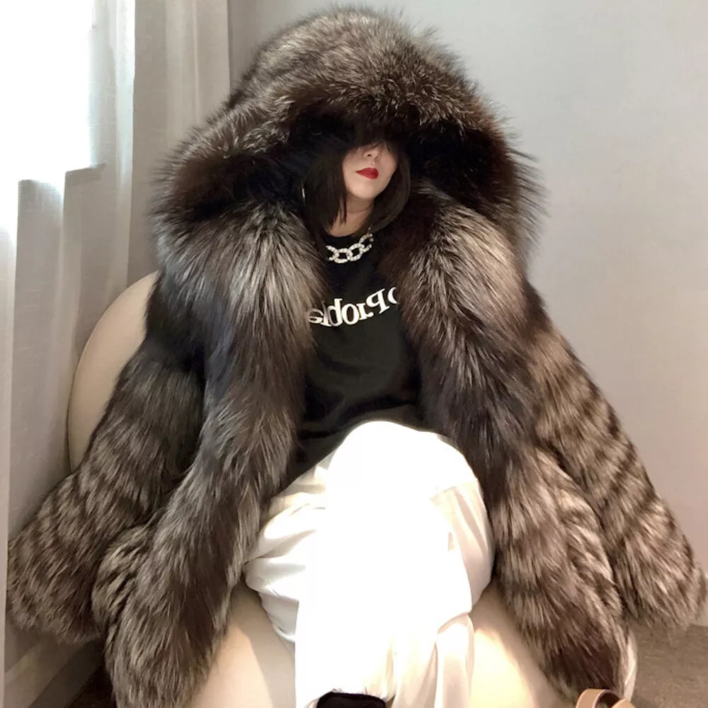 Big fluffy hotsell jacket with hood
