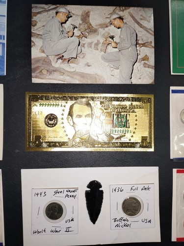Riesiges USA MÜNZLOT Münzsets ALT Nickel Veteran Militär Postkarten keine Trödelschublade - Bild 3 von 22