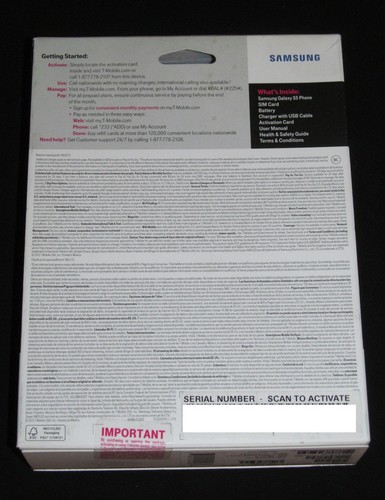 Brand New Sealed T-Mobile Samsung Galaxy S5 Prepaid 16GB 4G LTE Smartphone-Black - Picture 4 of 9