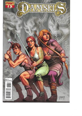 DAMSELS - Vol. 1  No 06 (2013) Variant Cover 'A' by JOSEPH MICHAEL LINSNER