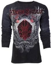 Xtreme Couture by Affliction Men's Thermal Shirt Royal Family Biker S-2XL