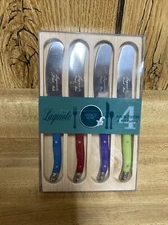 Set Of 4 FRENCH HOME Laguiole Spreaders Blue/Purple/Green New