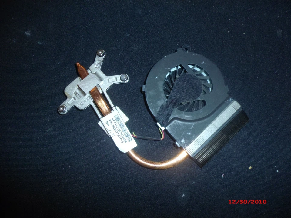 606609-001 607084-001 HP CPU COOLING FAN + HEATSINK G62-300 Compaq Presario CQ56 - Image 3 of 3