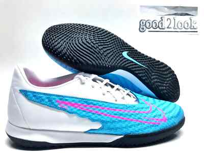 NIKE PHANTOM GX ACADEMY IC INDOOR SOCCER BALTIC BLUE/WHITE MEN 8.5 [DD9475-446]