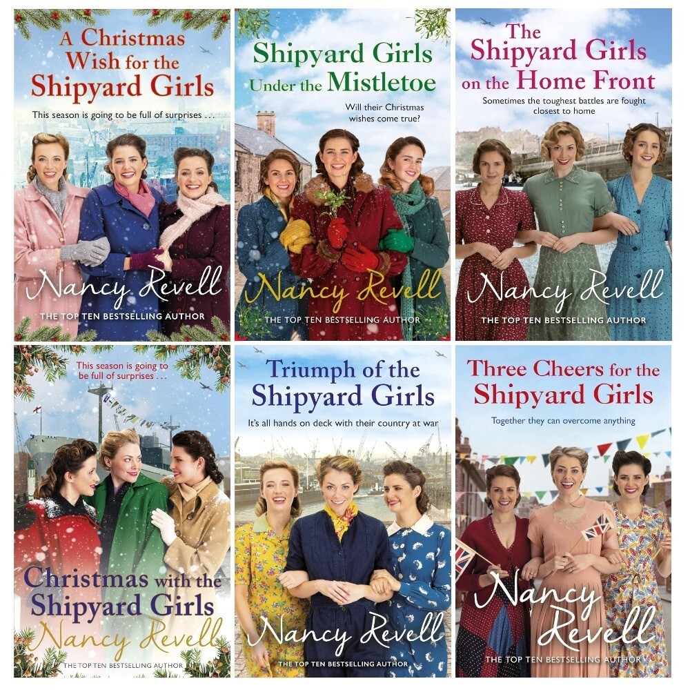 Nancy Revell The Shipyard Girls Series 6 Books Collection Set Vol 7-12 Chirstmas