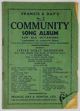Francis  Days Community Song Album 2 Piano Vocal Chords Songbook Music Vintage