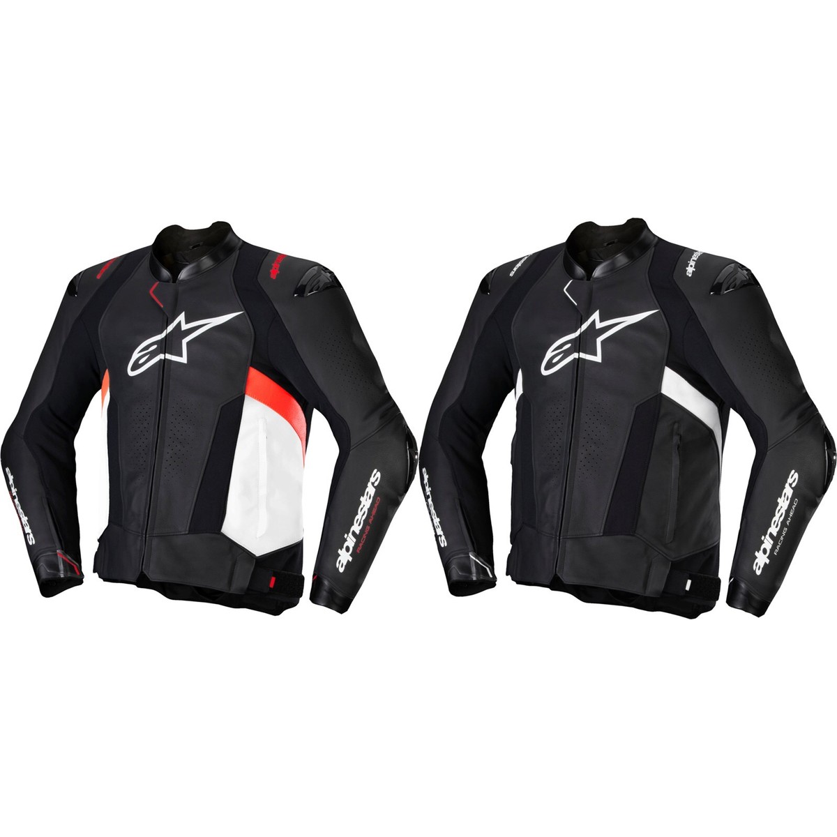 Men's Motorcycle Leather Jacket 52 - Alpinestars Missile V3