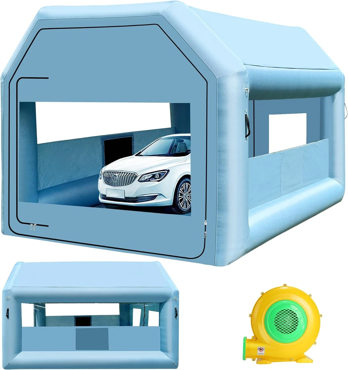Inflatable Paint Booth 13X11X8.2Ft Portable Inflatable Spray Booth Tent, Car  Pai | eBay
