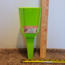WoodLink Neon Green Plastic Scoop for Bird Food Holds 1.5 lbs of Seed