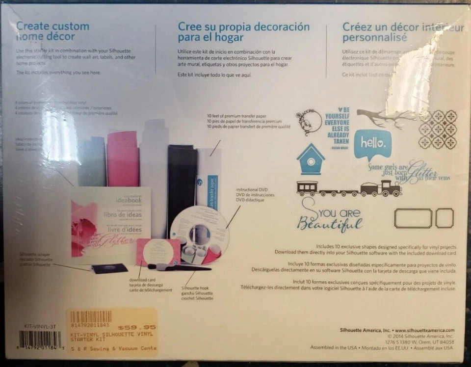 Silhouette Vinyl Starter Kit Bundle - New Sealed - Image 2 of 3
