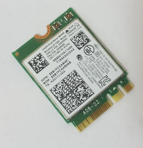 Wlan+BT Intel Dual Band 2,4+5GHz Wireless-AC 7260NGW 04X6007 m.2 Lenovo W540