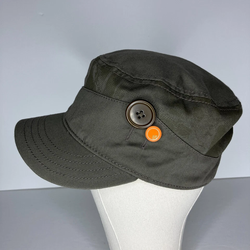Burton Verde Cadete Botón Naranja Logo Botón Sombrero Para Mujer Talla Única Pequeña Foto 4 de 4
