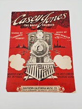 Casey Jones The Brave Engineer T Lawrence Seibert Eddie Newton 1909 Sheet Music