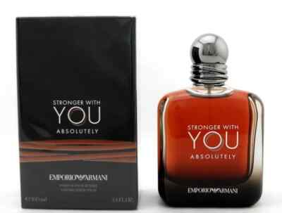 Emporio Armani Stronger With You Absolutely 3.4oz Parfum Spray for Men New