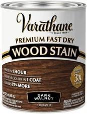 Pack of 8 Varathane 262025 Premium Fast Dry Wood Stain, Half Pint, Dark Walnut