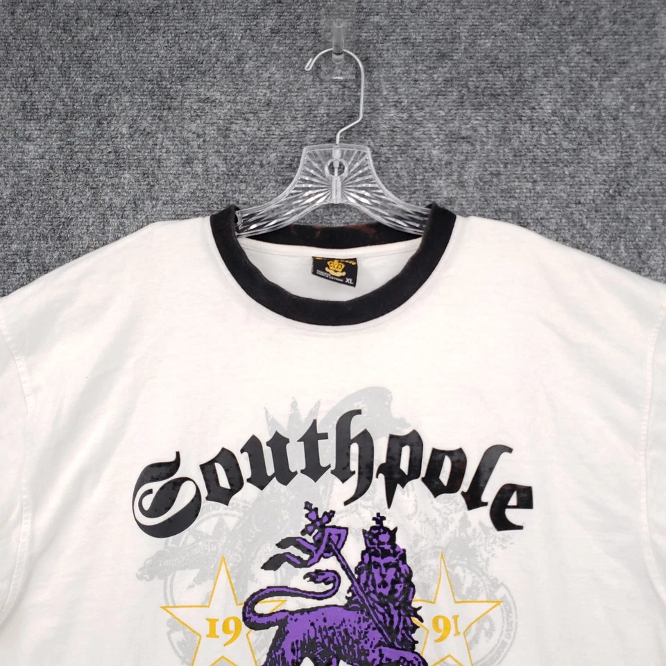 Camiseta DE COLECCIÓN Southpole Hombres XL Verde Defensor de las Artes Camiseta Gráfica Logo Y2K Foto 3 de 4
