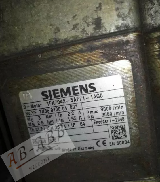 Moteur/Entraînement Siemens 1FK7042-5AK71-1KH2 - Occasion, Fonctionnel - Livraison Rapide