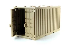 Dark Tan Cargo Shipping Container (W305)compatible with toy brick building block