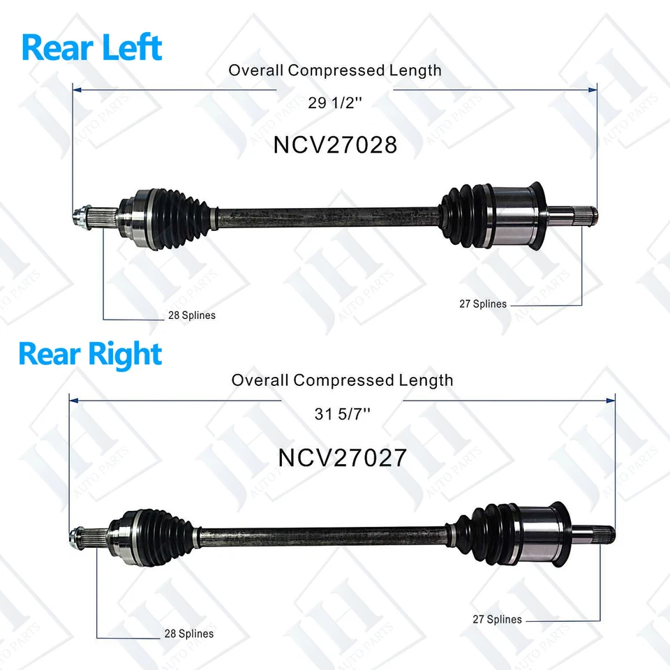Juego de ejes de par trasero OE para BMW 230i 328i 430i xDrive 2017 18 19 20 AWD Foto 2 de 4