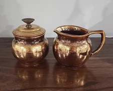 Vintage Georges Briard Cream And Sugar Set