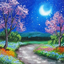 Ukraine Artist Original Wall Art Oil Landscape Spring Painting Home Decor Gift