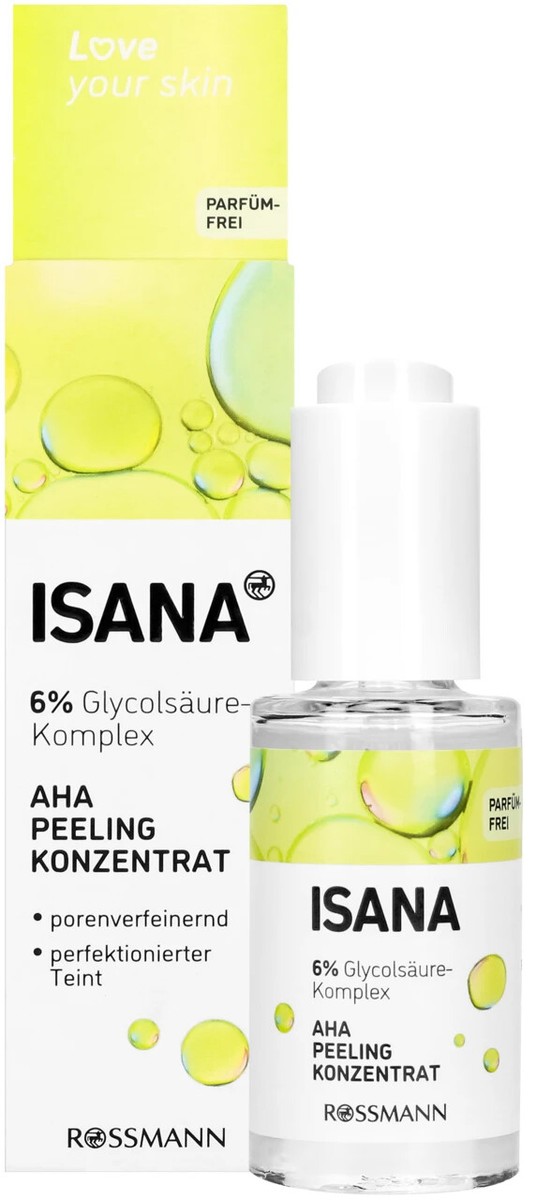 Isana AHA Peeling Concentrate with 6% Glycolic Acid 30ml | eBay