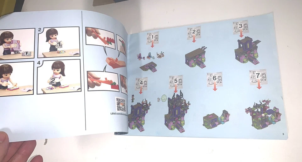 Lego Elves 41180 Raganas Magic Shadow Castle somente manual - Imagem 2 de 4