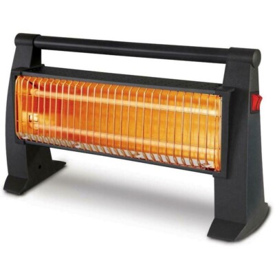 Kumtel 1200W Portable Two Element Electric Quartz Stove Heater