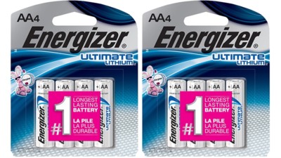 8  AA Energizer Ultimate Lithium Batteries seald ( L91, 15-LF,FR14505,FR-6 ) 2x4