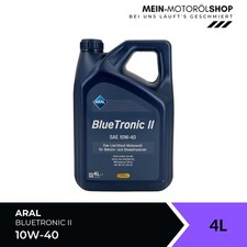 Aral BlueTronic II 10W-40 VW 505 00 VW 501 01 Mercedes MB 229.3 Fiat 4 Liter Aral BlueTronic II 10W-40 VW 505 00 VW 501 01 Mercedes MB 229.3 Fiat 4 Liter