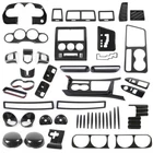Carbon Fiber Exterior Interior Dash Cover Trim Kit for Dodge Challenger 2009-14