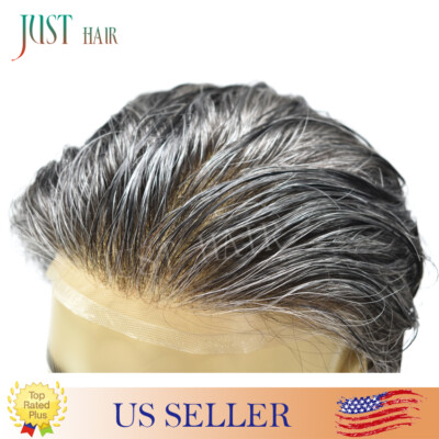 Natural Hairline French Lace Mens Toupee Full Lace Hairpieces Repalcement System
