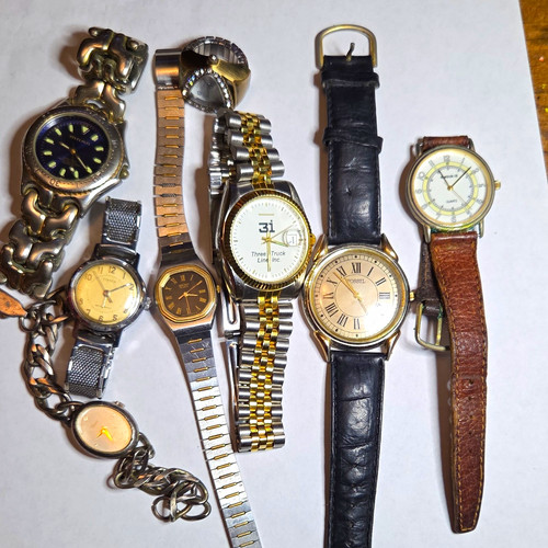 Seiko Timex Fossil Croton Milan Quartz Watch Mixed Lot Unisex Adults