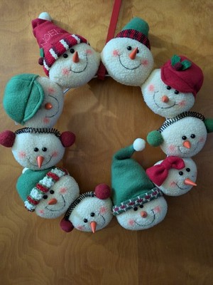 Cute Snowman Wreath