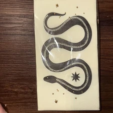 My Minds Eye Snake black, and white napkins– Halloween 32 Count