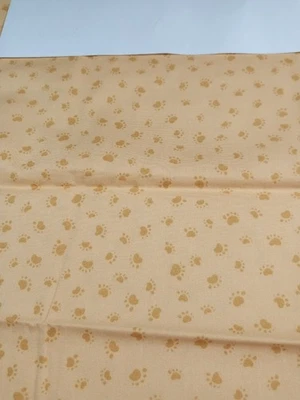 Exclusively Quilters Classic Collection Heaven Sent Gold Paw Print 26" x 44" - Image 1 of 3