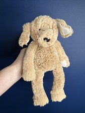 THE LITTLE WHITE COMPANY x JELLYCAT COLLAB TOFFEE BEIGE PUPPY DOG SOFT TOY PLUSH