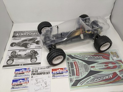 Tamiya Aqroshot DT-03T with Upgrades - Stadium Blitzer Tires, Oil Shocks, Servo+