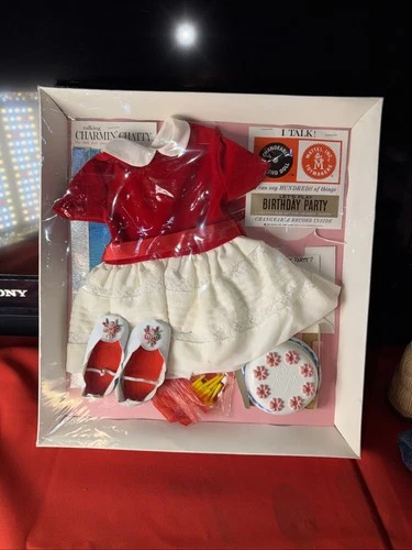 Vintage 1962 Mattel Charmin' Chatty Outfit Original Boxes w/Record Let’s Play