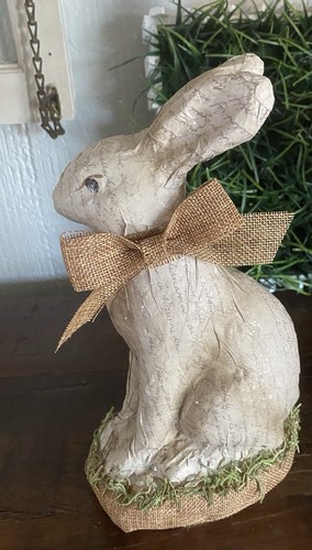 Pottery Barn Set 5 Pieces Wreath Bunny Carrot Decor All Perfect - Picture 13 of 17