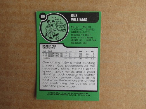 1977-78 TOPPS BASKETBALL CARD SINGOLI COMPLETA IL TUO SET U-PICK AGGIORNATO 8/26 - Foto 121 di 178