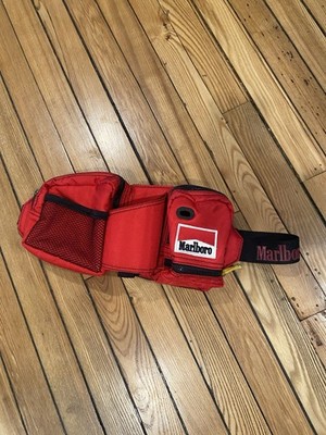 Marlboro Vintage 90s Waist Bag Belt Pack Fanny pack Red  Streetwear Adventure