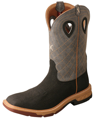 Twisted X Men's CellStretch Western Boot - Broad Square Toe - MXB0002