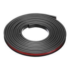 U-Shape Edge Banding, 9.8Ft x 9mm TPE Self-Adhesive Veneer Edging Black