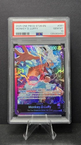 Monkey.D.Luffy - OP09-061 ST26 Purple/Black Leader - One Piece TCG PSA 10 GEM MT