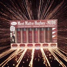 TheBalm Meet Matt(e) Hughes 6 Mini Long Lasting Liquid Lipsticks Kit  - Nude ...