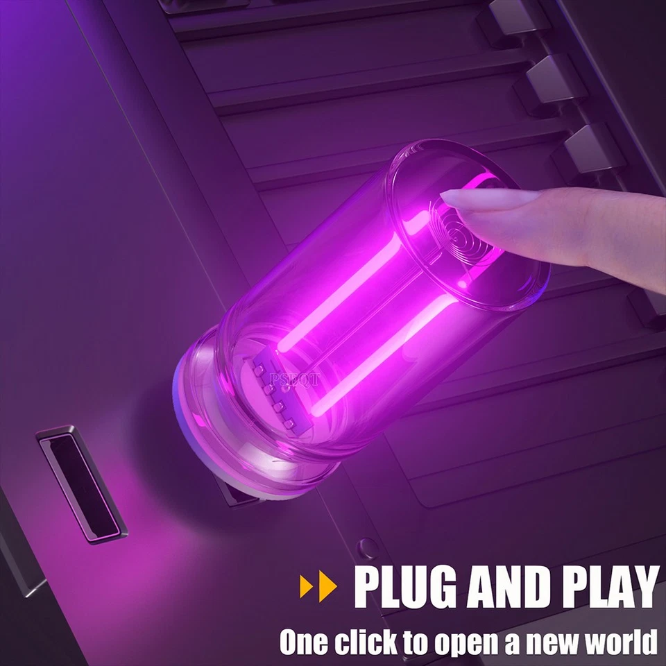 4x Control Táctil Púrpura Coche USB Luces Nocturnas Interior LED Lámparas Atmósfera Foto 2 de 4